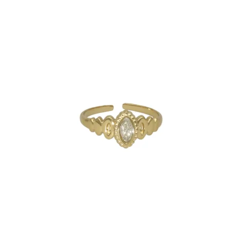 Antique Oval Ring With Stone