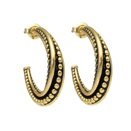 Big Golden Dots Earrings
