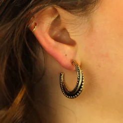 Big Golden Dots Earrings