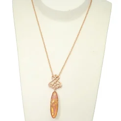 Bohemian glass stone necklace - Camps & Camps