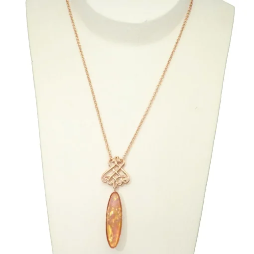 Bohemian glass stone necklace - Camps & Camps
