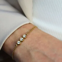 Bracelet Three Silver Stones