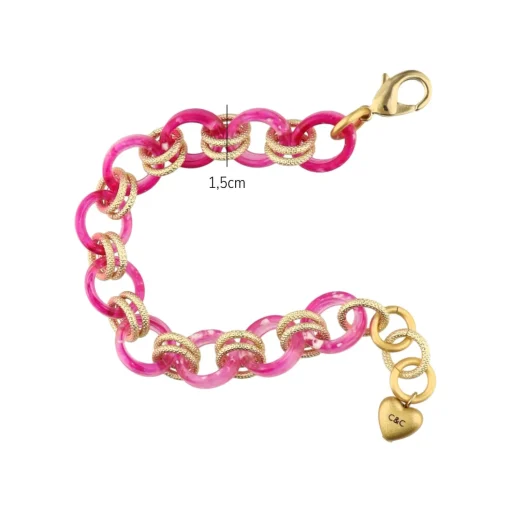 Double Gold Chain Bracelet
