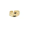Double Ring with Gems