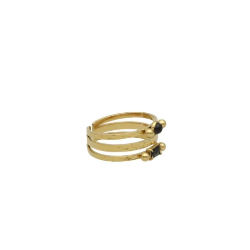 Double Ring with Gems