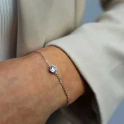 Little Silver Stone Bracelet