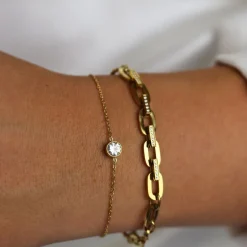 Little Silver Stone Bracelet