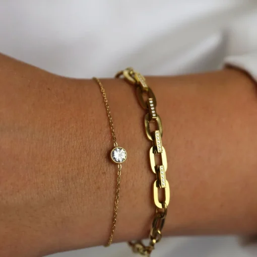 Little Silver Stone Bracelet