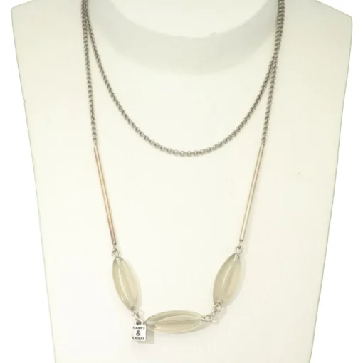 Long Oval Droplet Necklace - Camps & Camps