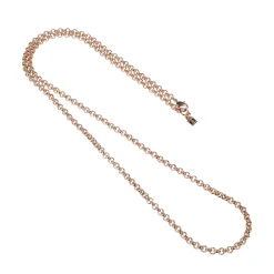 long rose gold jasseron chain - Camps & Camps