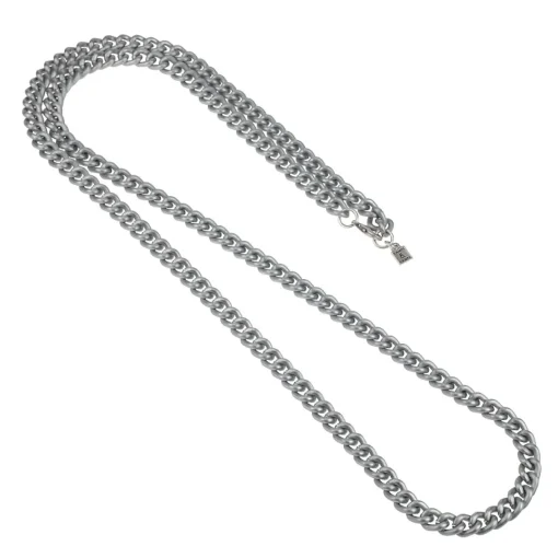 long silver gourmet chain - Camps & Camps