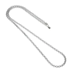 long silver jasseron chain - Camps & Camps