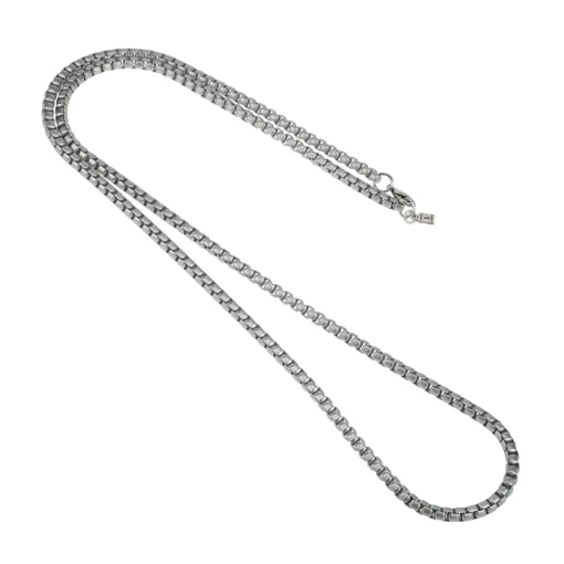 long silver venetian chain - Camps & Camps