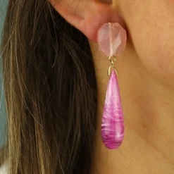 Marble Droplet Earrings