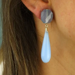 Marble Droplet Earrings