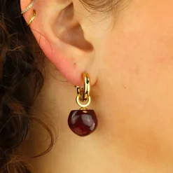 Marble Glass Earrings