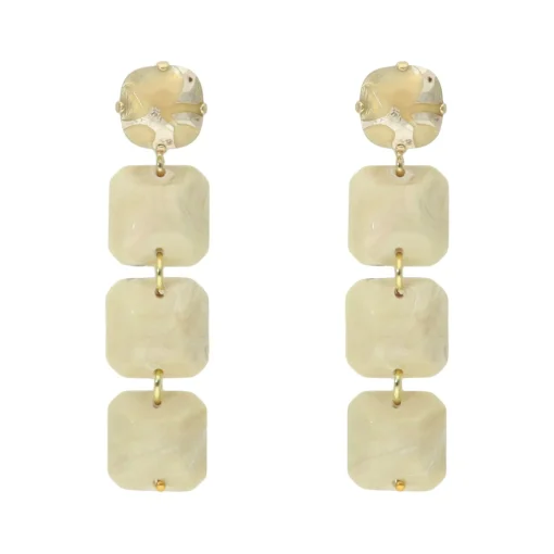 Marble Pebble Earrings