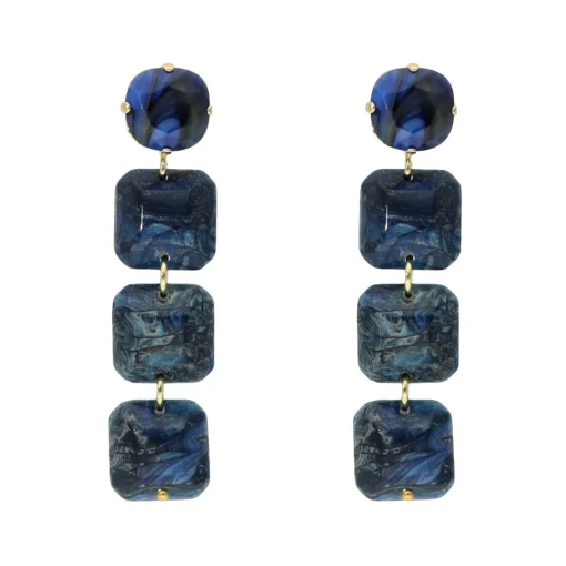 Marble Pebble Earrings
