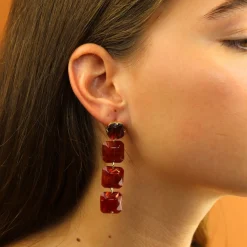 Marble Pebble Earrings