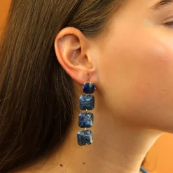 Marble Pebble Earrings