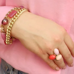 Mixed Pebble Ring