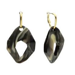 Organic Marbled Earrings