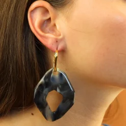Organic Marbled Earrings