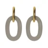 Oval Dangling Earrings
