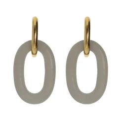 Oval Dangling Earrings