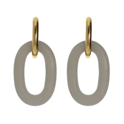 Oval Dangling Earrings