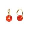 Oval Dangling Earrings