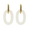 Oval Dangling Earrings