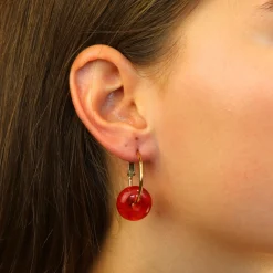 Oval Dangling Earrings