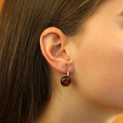 Oval Dangling Earrings