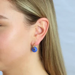 Oval Dangling Earrings