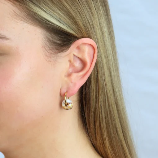 Oval Dangling Earrings