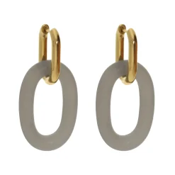 Oval Dangling Earrings