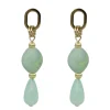 Oval Droplet Earrings