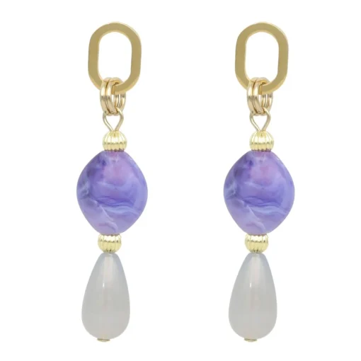 Oval Droplet Earrings