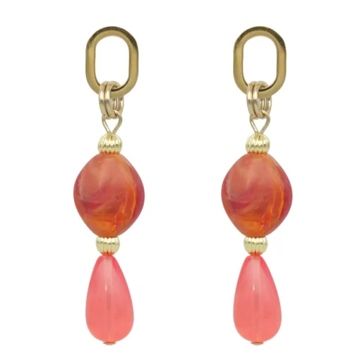Oval Droplet Earrings