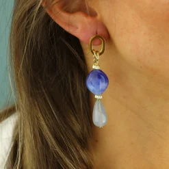 Oval Droplet Earrings