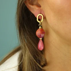 Oval Droplet Earrings