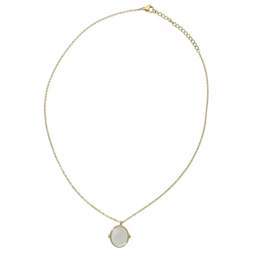 Oval Mother of Pearl Necklace