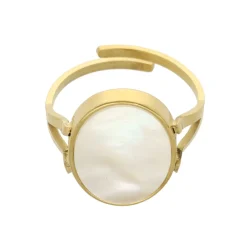 Oval Mother Of Pearl Ring