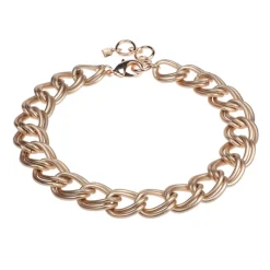 rose gold double gourmet chain - Camps & Camps