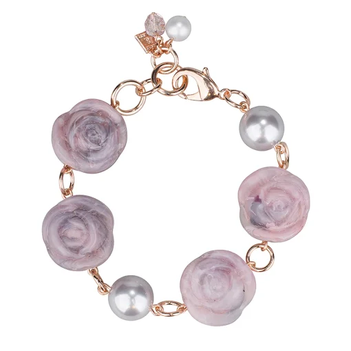 Roses and pearls bracelet - Camps & Camps