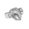 silver leaf splendour ring - Camps & Camps
