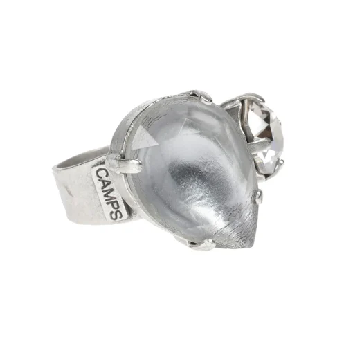 silver leaf splendour ring - Camps & Camps