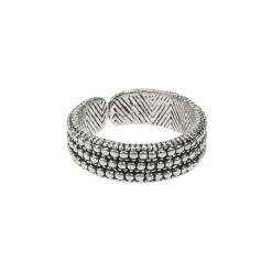 silver plated dotted ring - Camps & Camps