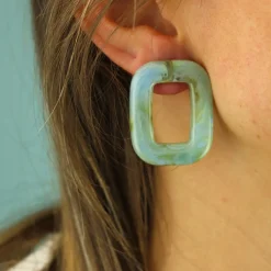 Square Chunky Earrings